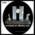 Magnifique horloge en cristal K9 T085